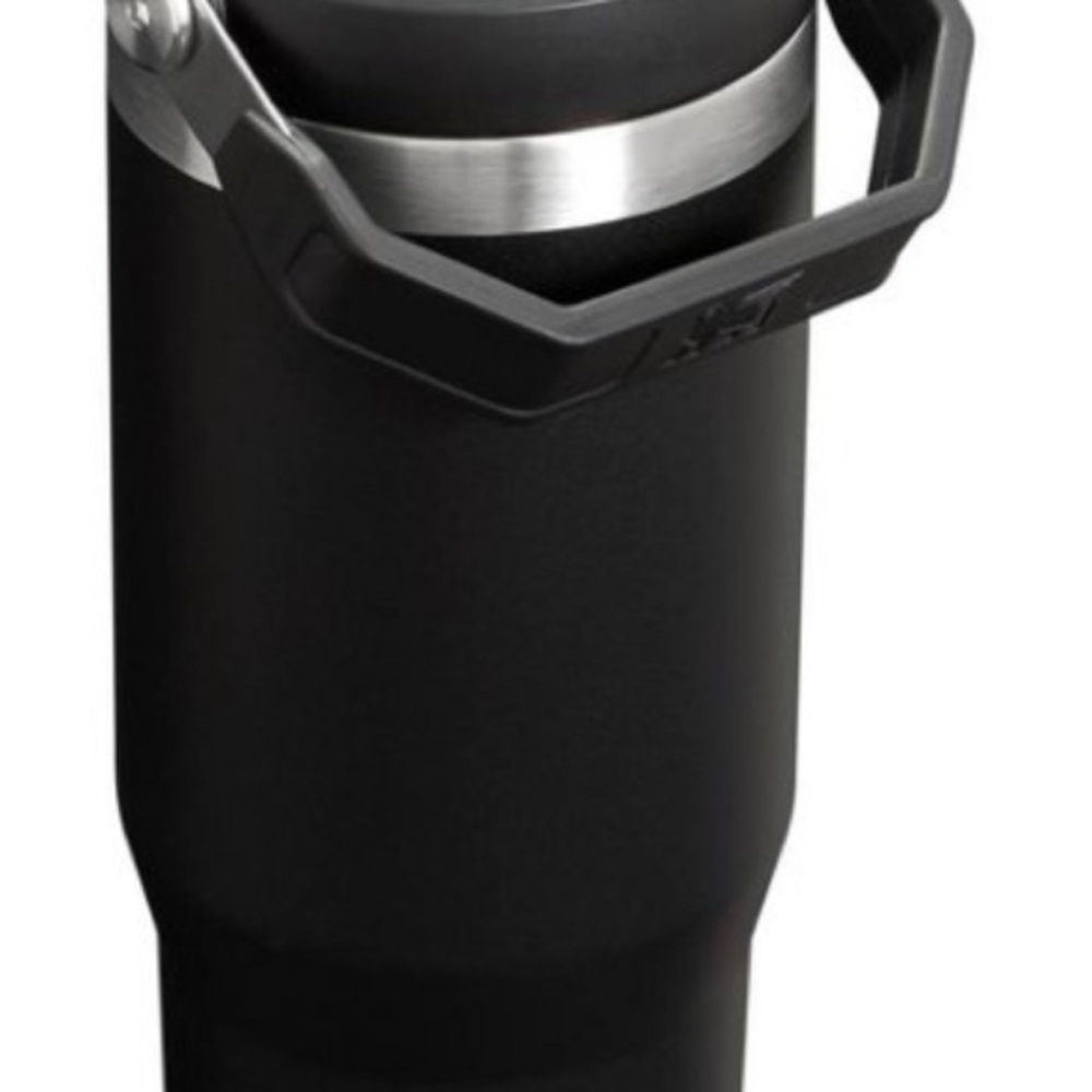 Black Insulated Tumbler with Handle